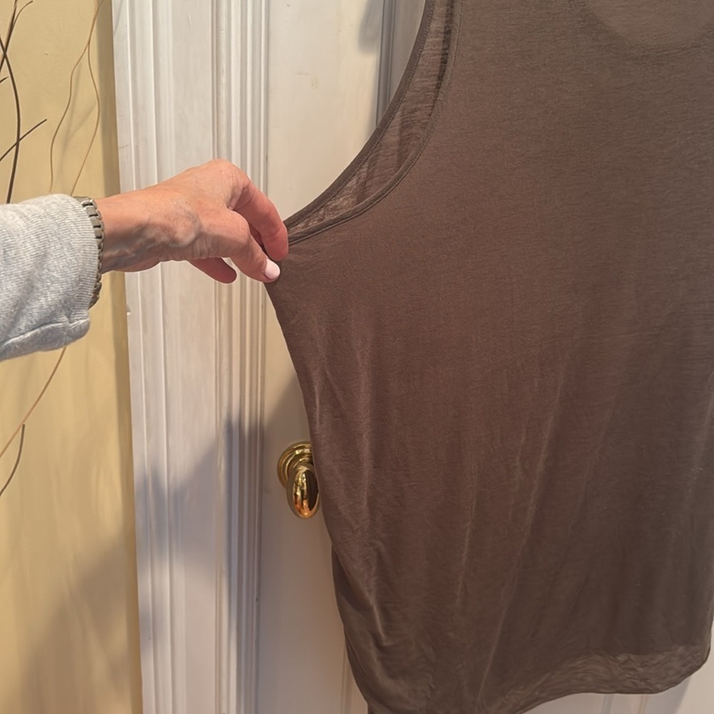 Helmut Lang Brown Sleeveless Tank - Picture 7 of 9